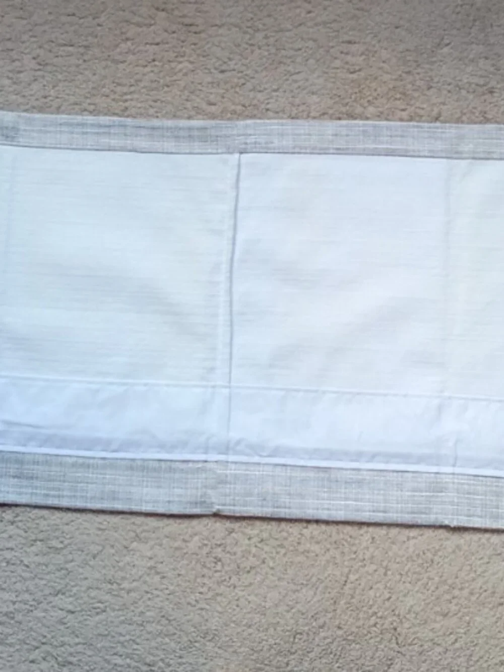 JCPenney Home Collection Set of 2 Window Valance Insulated Lined Gray Blue NWOT